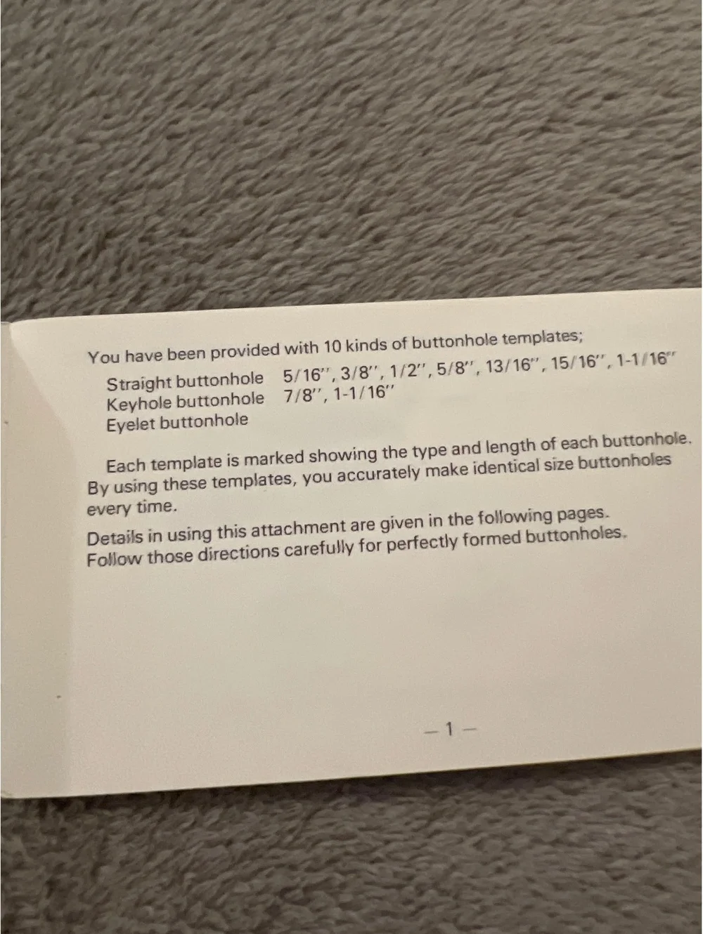 Kenmore Sewing Machine Buttonhole Attachment Model 6737 with Templates and Case